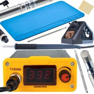 Rosfix Set Lötstation T12OAS – 75W 200–450°C | inkl. T12-BC4, D24, Matte