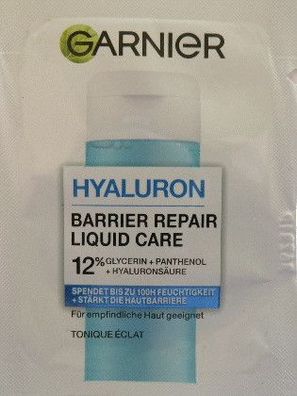 Garnier Hyaluron Barrier Repair Liquid Care Gesichts Pflege Creme 1,5ml Reisegröße