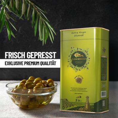 Extra natives Olivenöl Kanister mit Ausgießer, von der griechischen Insel Kreta 2x5L