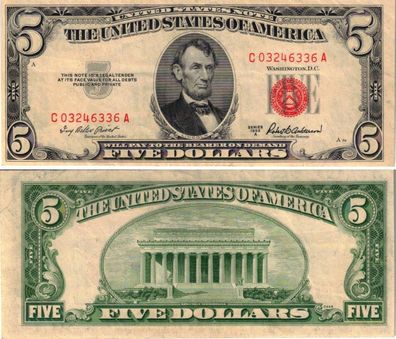 USA 5 Dollar 1953 (VF-XF) 600# P 381A