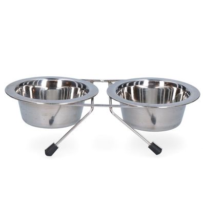 Speise- und Trinkschale Edelstahl mit Ständer ß 11 cm (200 ml)