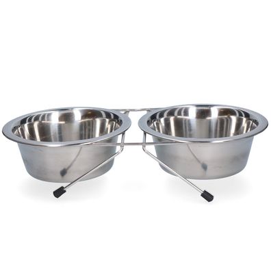 Speise- und Trinkschale Edelstahl mit Ständer ß 16 cm (750 ml)