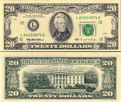 USA 20 Dollar 1995 (XF) 600# P 500 L - San Francisco