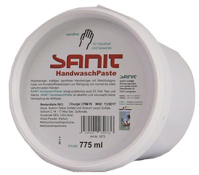 SANIT Handwaschpaste 775ml sandfrei 3073 Dose