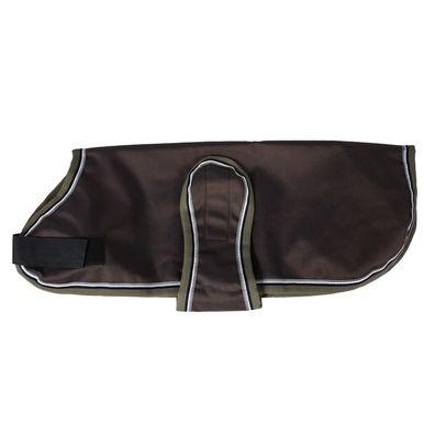 EQuest Hundemantel Ontario, robust und wetterfest, Mocha - 35 cm