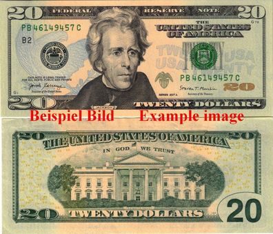 USA 20 Dollar 2017 Unc. 600#