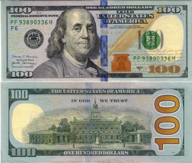 USA 100 Dollar 2017A F - Atlanta Unc. 600#