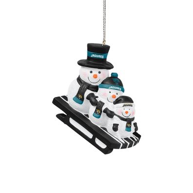 NFL Jacksonville Jaguars Schneemann Rodeln Weihnachtsbaum Anhänger Ornament ..0580