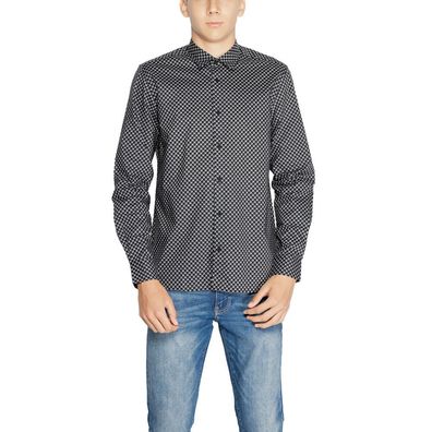 Antony Morato Gray Cotton Pattern Shirt