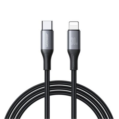 Joyroom S-A28 Flash Series 30W USB-C - kompatibel mit iPhone Kabel 2m schwarz