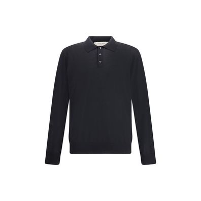 Golden Goose Black Fleece Wool Dress Shirt