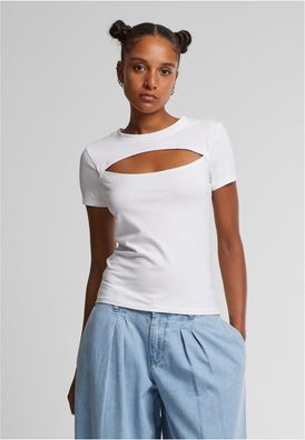 Urban Classics Damen Ladies Short Cut Out Tee TB7454