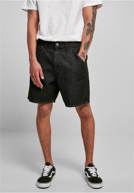 Urban Classics Organic Denim Bermuda Shorts Black Washed
