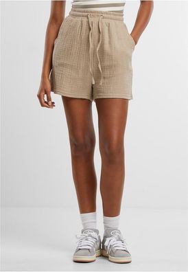 Urban Classics Damen Ladies Musselin Shorts TB7467