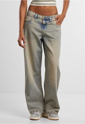 Urban Classics Damen Jeans Ladies Low Waist Baggy Fit Denim TB7511