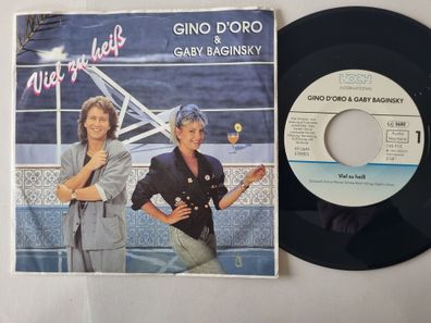 Gino D' Oro & Gaby Baginsky - Viel zu heiß 7'' Vinyl Austria