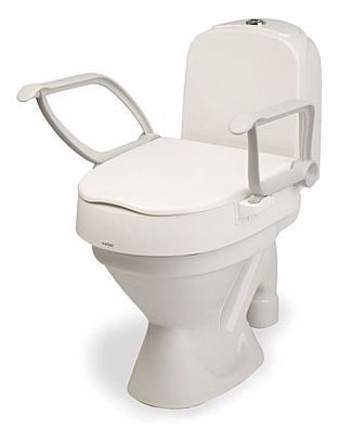 ETAC CLOO Toilettensitzerhöhung 3-fach höhenverstellbar Toilettensitz mit Armlehne WC