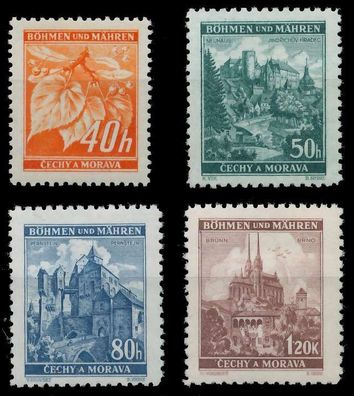BÖHMEN MÄHREN 1939-1940 Nr 38-41 postfrisch X9F6A3A