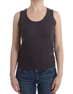 John Galliano Brown knit tank top
