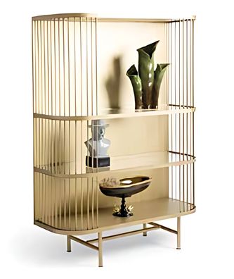 Moderne Vitrine Präsentation Aufbewahrung Abgerundetes Regal