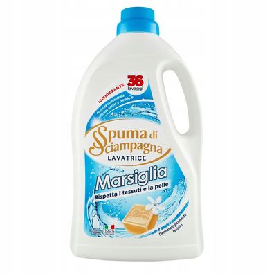 Spuma Di Sciampagna Marsiglia Flüssigwaschmittel 36 Waschgänge, 1620ml