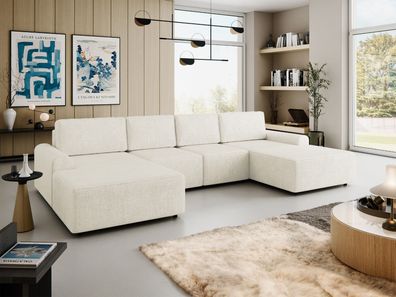 Ecksofa Aldro XL mit Bettkasten und Schlaffunktion Polstersofa Wohnzimmer