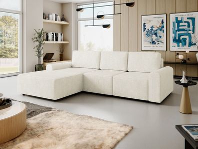 Ecksofa Aldro L mit Bettkasten und Schlaffunktion Polstersofa Wohnzimmer