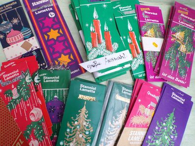 altes Qualitäts Stanniol Lametta Beste Brillant DBGM Kaufhof Western Germany Kaufring