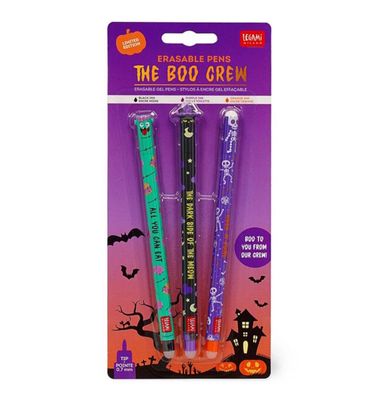 LEGAMI Halloween THE BOO CREW löschbare Gelstifte 3er Set Limited NEU & OVP