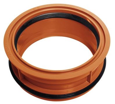 airfit PP-Abwasser-Innen-ReduzierstückDN 200/160, . erdverlegte Rohre, otbraun