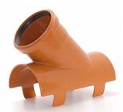 airfit Klebe-Clips-Abzweig 45 GradDN 110x90mm aus PVC-U