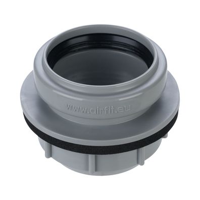 airfit Anschraub-Muffe DN 50, grauaus PP