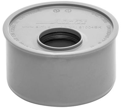 airfit Superkurz-Reduzierstück DN 110x40aus PP, grau