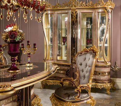 Chesterfield Sessel Gold Club Designer Möbel Sofa Stuhl Stühle Polster Sitz