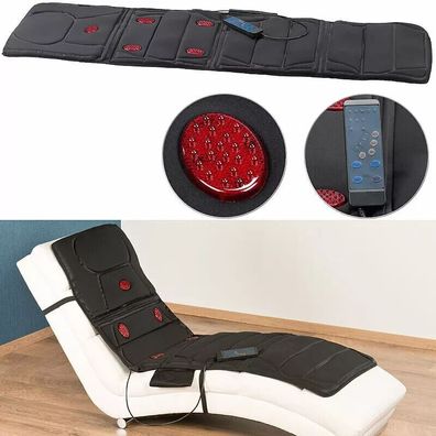 NEU Vibrations Massageauflage IR Tiefenwärme Ganzkörper Shiatsu für Entspannung
