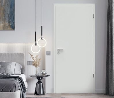 Hochwertige Zimmertür - Komplettpaket (Zarge + Griff) - Innentür - Walzlackoberfläche