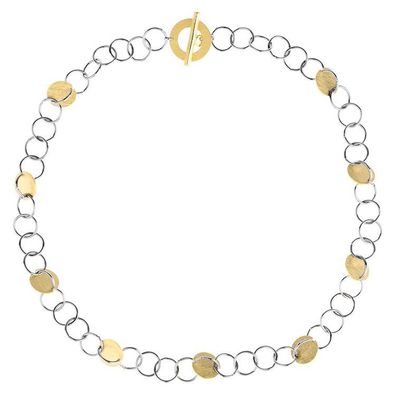 Kette - Edelstahl bicolor - lockere Öse