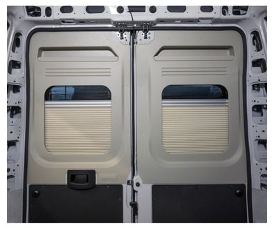 Remis Doppelrollo Kunststoffverkleidung Hecktür Fahrerseite