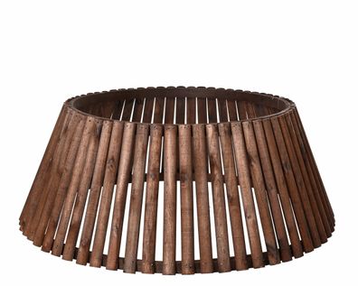 Weihnachtsbaumrock aus Holz 43x22cm Braun