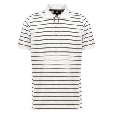 Dunhill White Cotton Polo Shirt