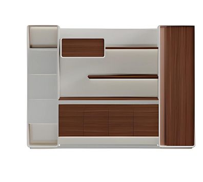 Aktenschrank Büro modern Holz Metall Schrank Ordnung Stauraum