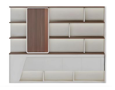 Modern Aktenschrank Bücherregal Büro Möbel praktisch 240cm