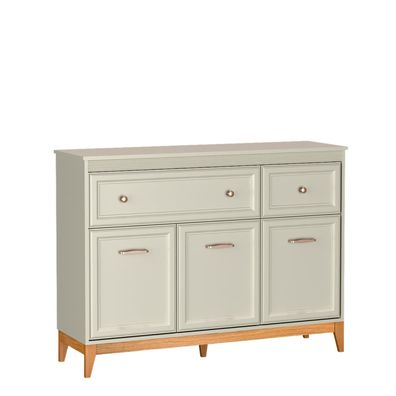 BETTSO Elegante dreitürige Kommode Windsor mit Schubladen, in einem dezenten Kaschmir