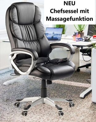 NEU Büro Chefsessel Vibrations- Massagefunktion für Homeoffice Gesundheit Gaming