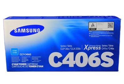 Samsung CLT-C406S/ELS Toner Cyan -A