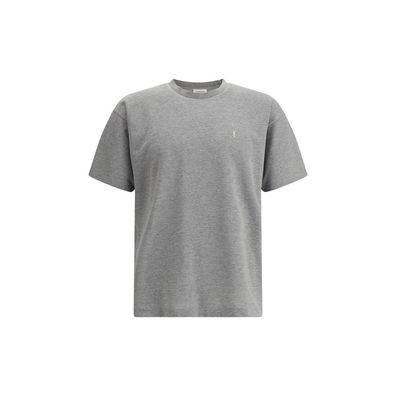 Saint Laurent Grey Cotton Oversized T-shirt