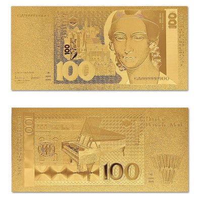 Alte Deutsche Mark Goldfolie Banknote 100 D-Mark (CM2010251)
