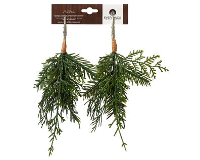 Künstliche Zweige mit Clip 22cm 2er Set