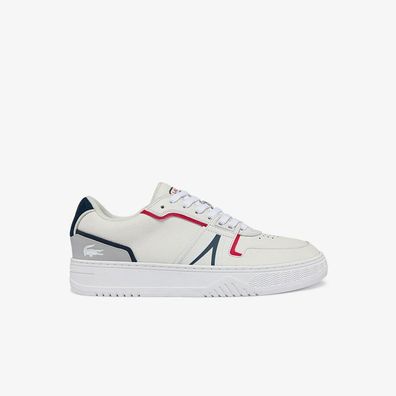 Sneakers Lacoste Weiß / Rot / Marineblau Leder