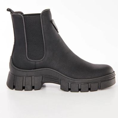 Stiefel Guess Hestia aus schwarzem Leder